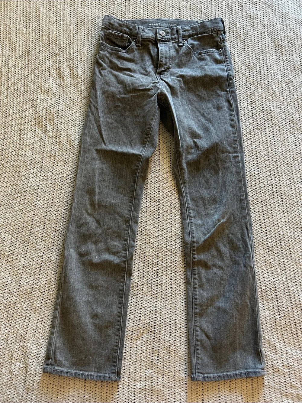 Boy’s Old Navy Gray wash Straight-Leg Jeans